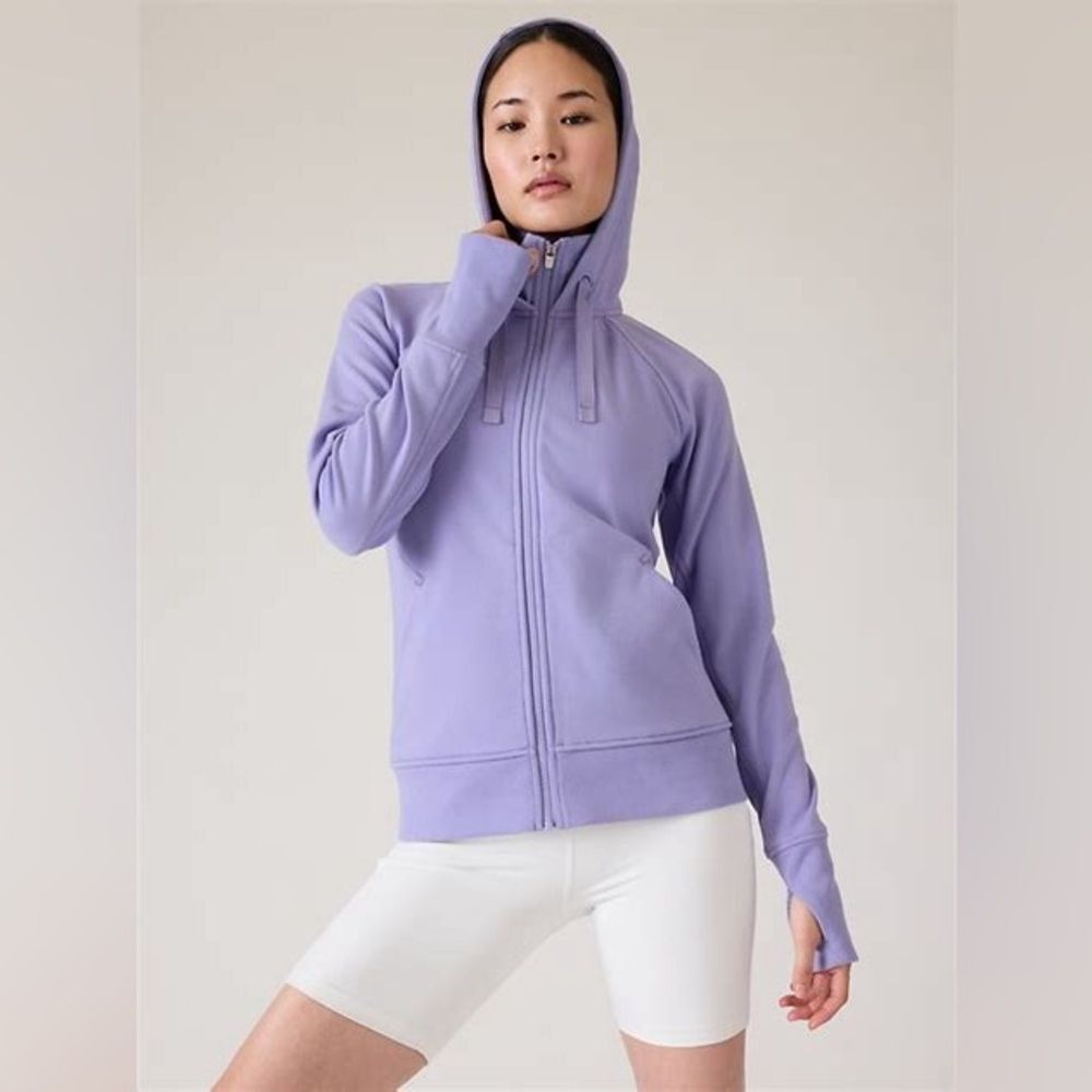 Athleta Triumph Hoodie Purple Size 2X Excellent Condition